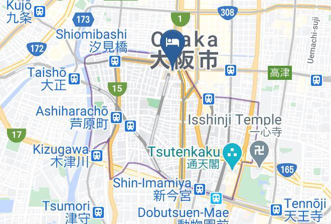 Osaka City Naniwa Ward - Hotel Monterey Grasmere Osaka Maps