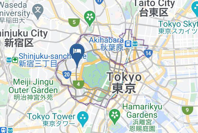Chiyoda Ward - Hotel Monterey Hanzomon Maps
