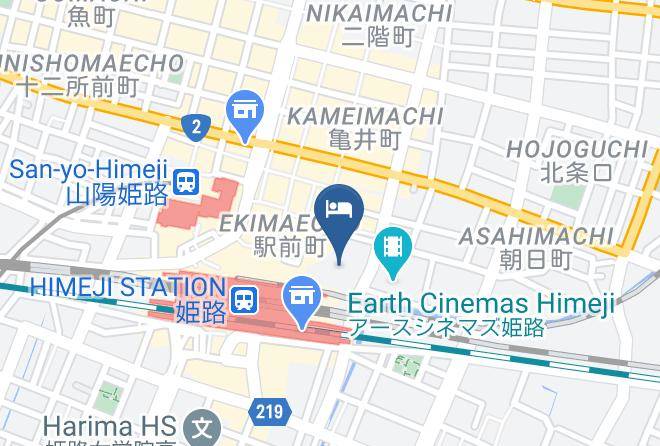 Himeji City - Hotel Monterey Himeji Maps