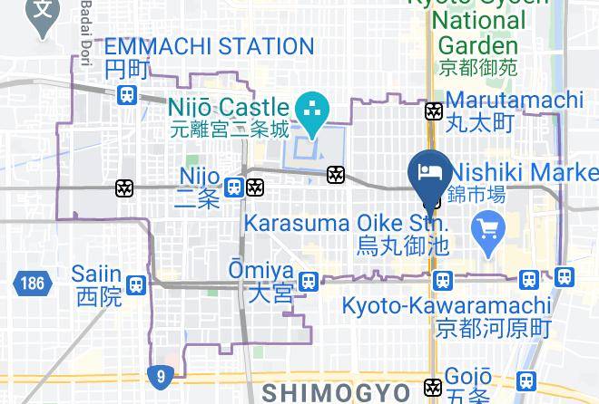 Kyoto City Nakagyo Ward - Hotel Monterey Kyoto Maps