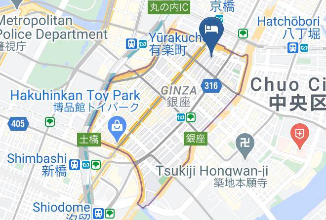Chuo Ward - Hotel Monterey La Soeur Ginza Maps