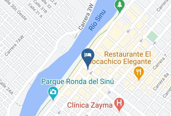 Hotel Monteria Real Map