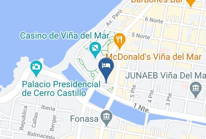 Valparaiso Province - Hotel Monterilla Vina Del Mar Maps