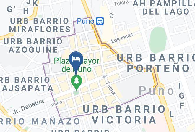Puno - Hotel Monterrey Maps