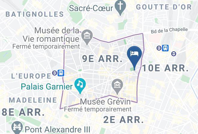 Paris - Hotel Montholon Maps
