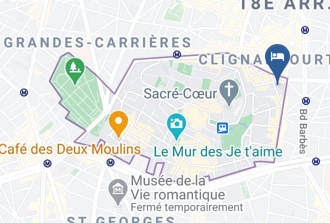 Paris - Hotel Montmartre Maps