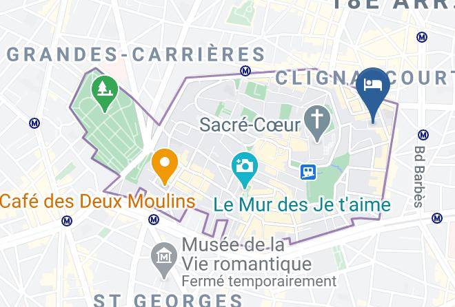 Paris - Hotel Montmartrois Maps