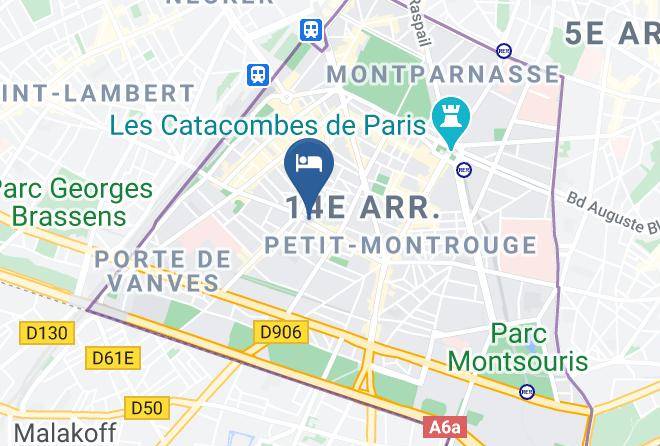 Paris - Hotel Montparnasse Alesia Maps