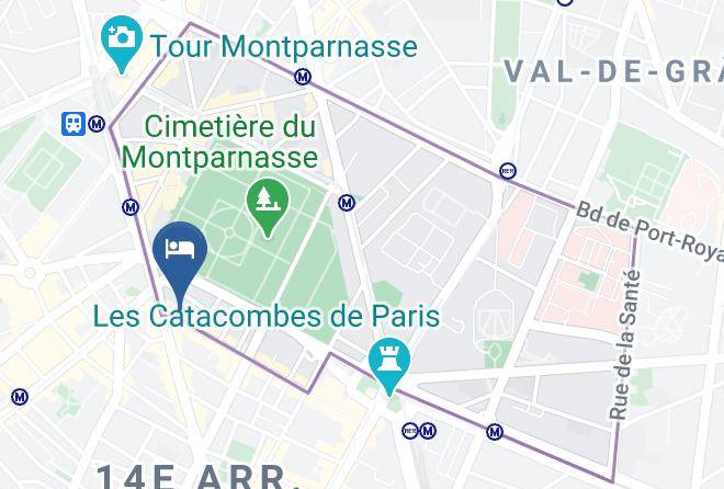 Paris - Hotel Montparnasse Daguerre Maps