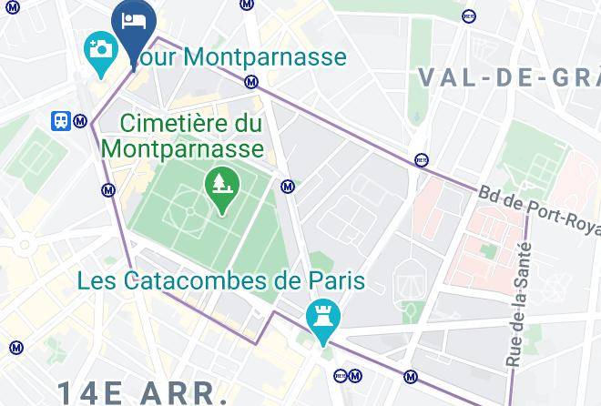 Paris - Hotel Montparnasse St Germain Maps