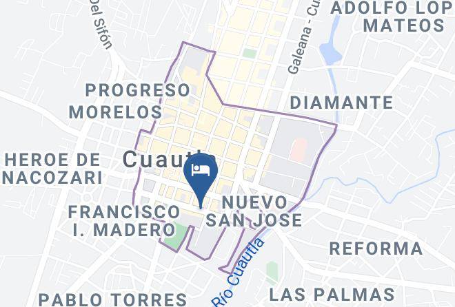 Cuautla - Hotel Montreal Maps