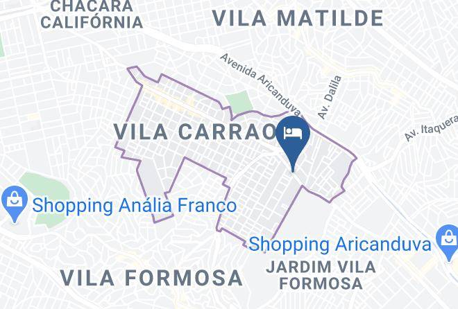 Sao Paulo Carrao - Hotel Montreal Maps