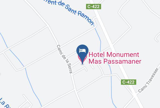 Hotel Monument Mas Passamaner Map