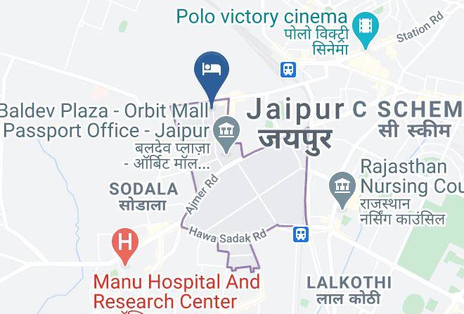 Jaipur - Hotel Moon Light Palace Jaipur Maps