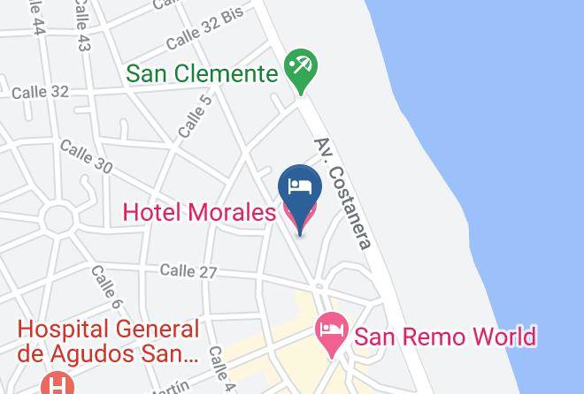 Mar Del Tuyu - Hotel Morales Maps