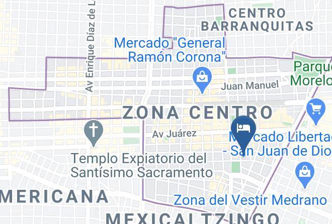 Guadalajara - Hotel Morales Maps