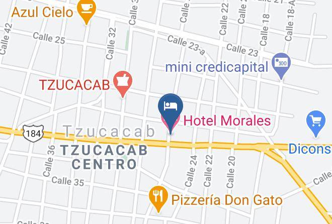 Tzucacab - Hotel Morales Maps