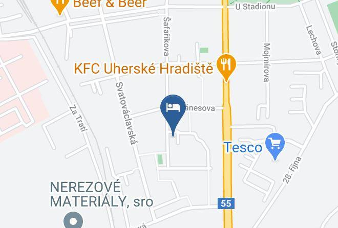 Uherske Hradiste - Hotel Morava Maps