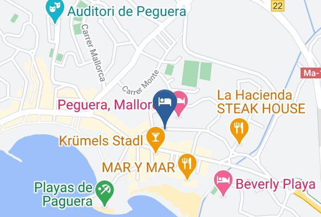 Baleares - Hotel Morlans Garden Maps