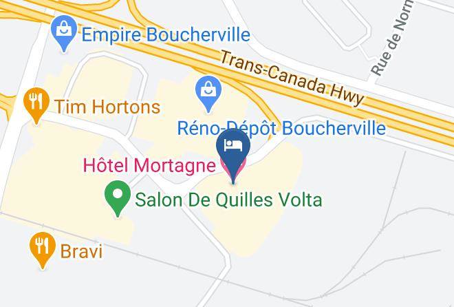 Longueuil - Hotel Mortagne Maps