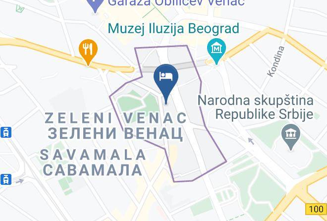 Belgrade City - Hotel Moscow Maps