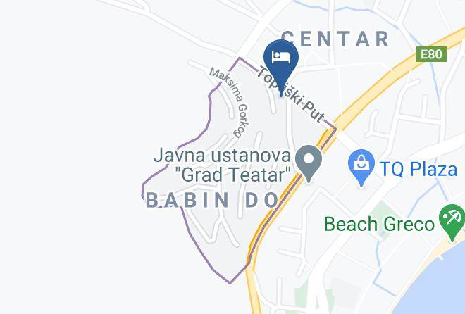 Budva - Hotel Moskva Maps