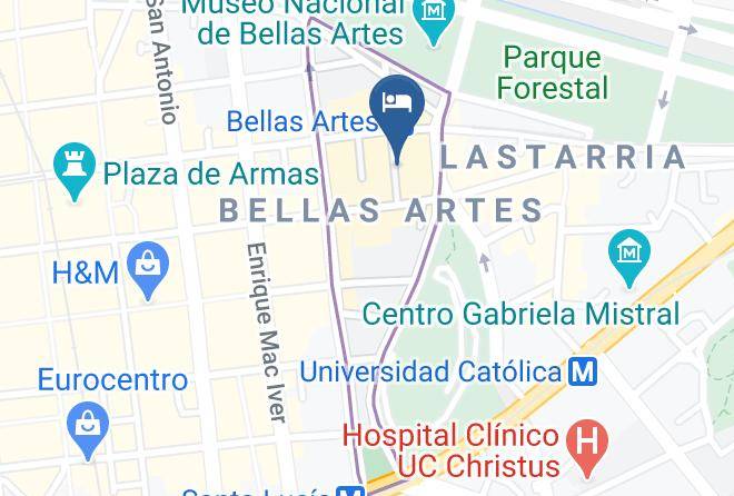 Santiago - Hotel Mosqueto Maps