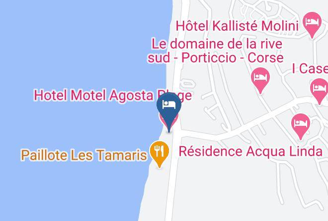 Southernsica - Hotel Motel Agosta Plage Maps