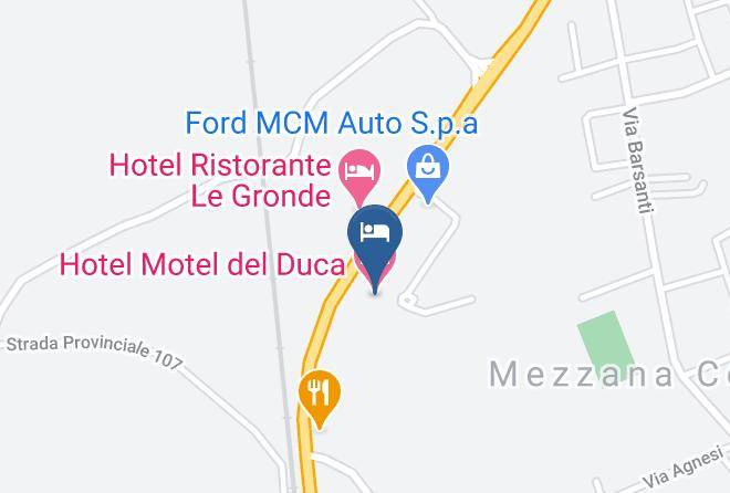 Pavia - Hotel Motel Del Duca Maps