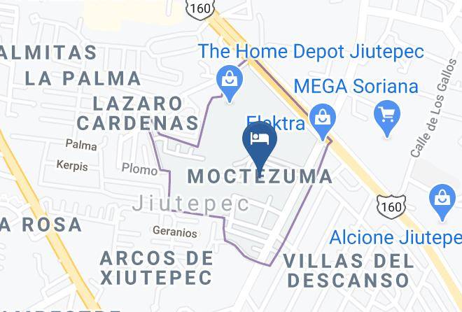 Jiutepec - Hotel & Motel Hacienda Jiutepec Maps