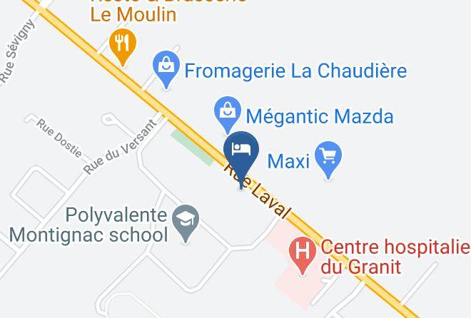 Le Granit Regional County Municipality - Hotel Motel Le Chateau Maps