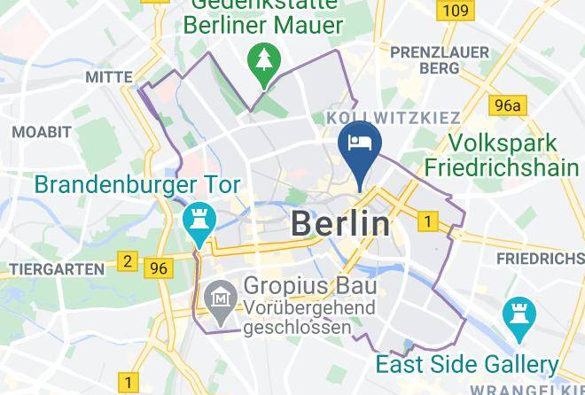 Hotel Motel One Berlin Hackescher Markt Map