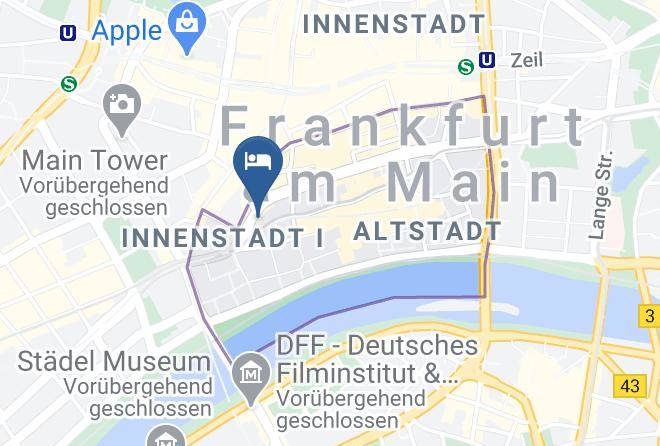 Frankfurt Am Main - Hotel Motel One Frankfurt Romer Maps