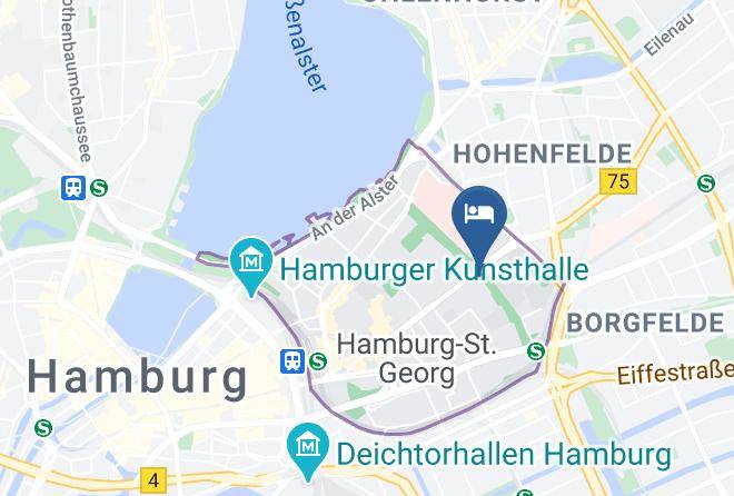 Stadt Hamburg - Hotel Motel One Hamburg Alster Maps