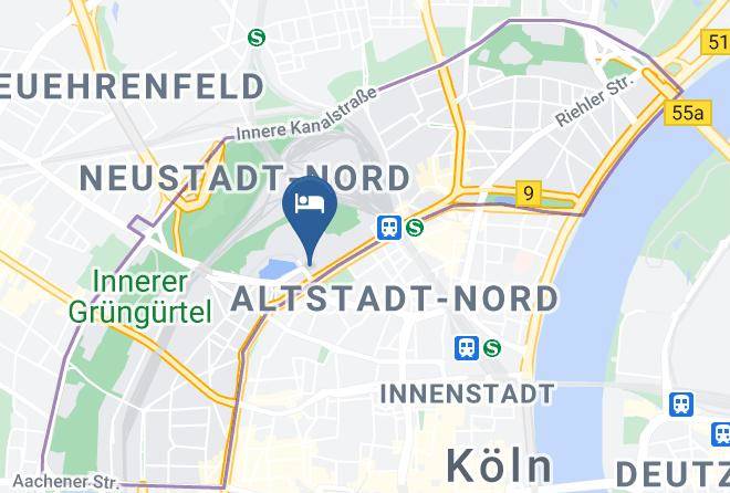 Cologne - Hotel Motel One Koln Mediapark Maps