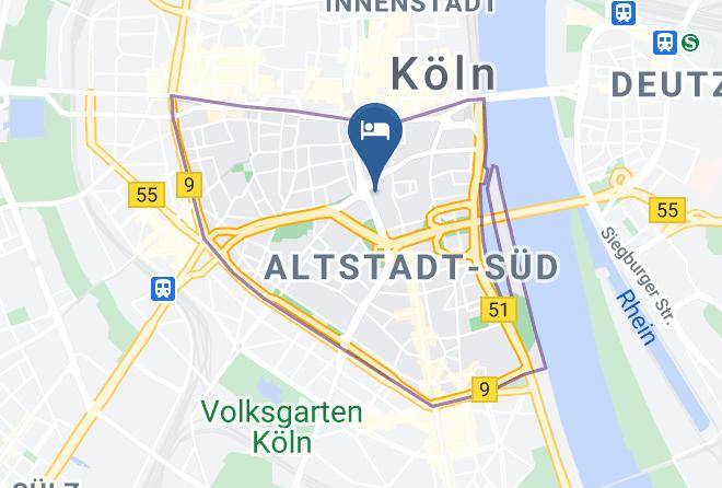 Cologne - Hotel Motel One Koln Waidmarkt Maps