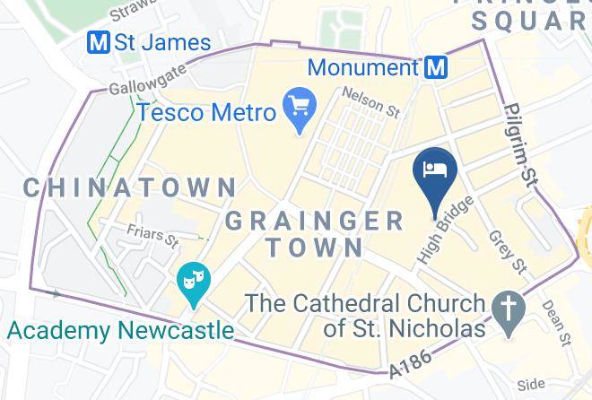 Newcastle Upon Tyne - Hotel Motel One Newcastle Maps