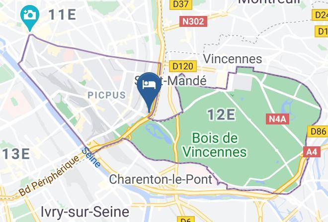 Paris - Hotel Motel One Paris Porte Doree Maps