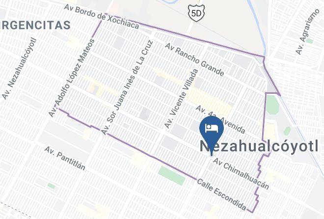 Ciudad Nezahualcoyotl - Hotel Motel Palacio Maps