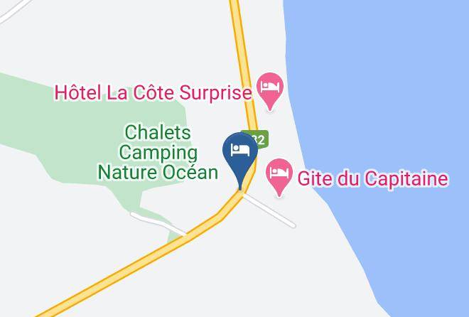 Hotel Motel Panorama De Perce Map