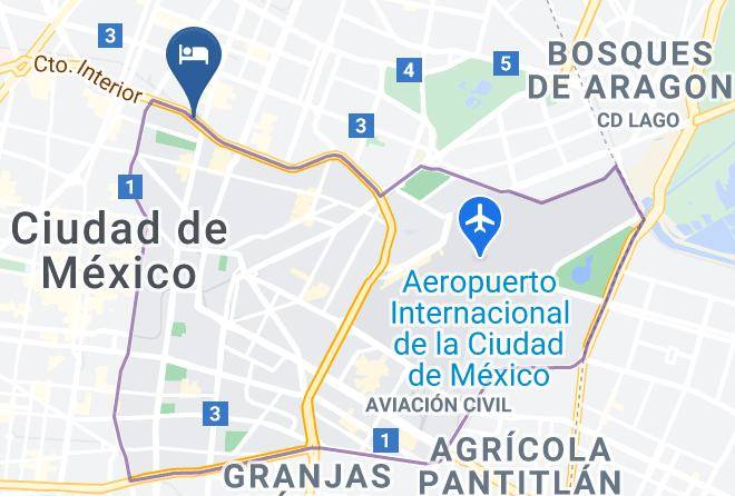 Hotel Motel Segredo Map - Mexico City - Venustiano Carranza