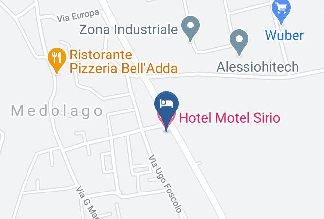 Bergamo - Hotel Motel Sirio Maps