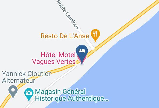 Le Rocher Perce Regional County Municipality - Hotel Motel Vagues Vertes Maps