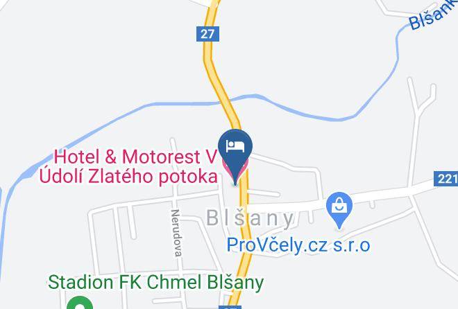Louny - Hotel & Motorest V Udoli Zlateho Potoka Maps