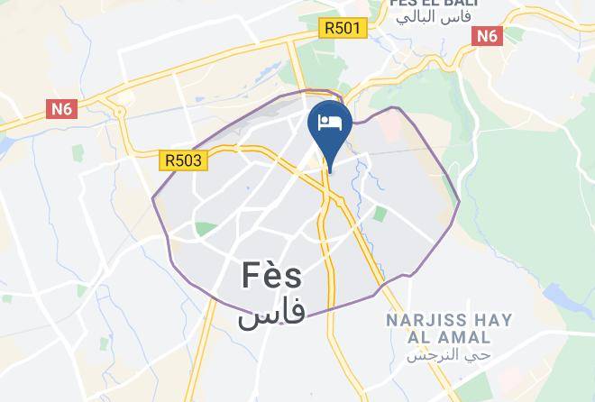 Fez - Hotel Mounia Fes Maps