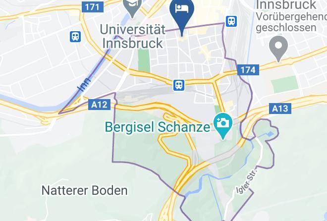 Innsbruck Stadt - Nala Individuellhotel Maps