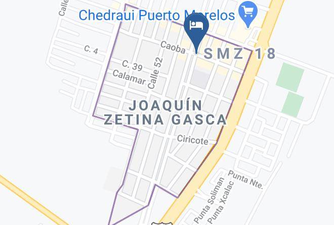 Puerto Morelos - Hotel Muchin Maps
