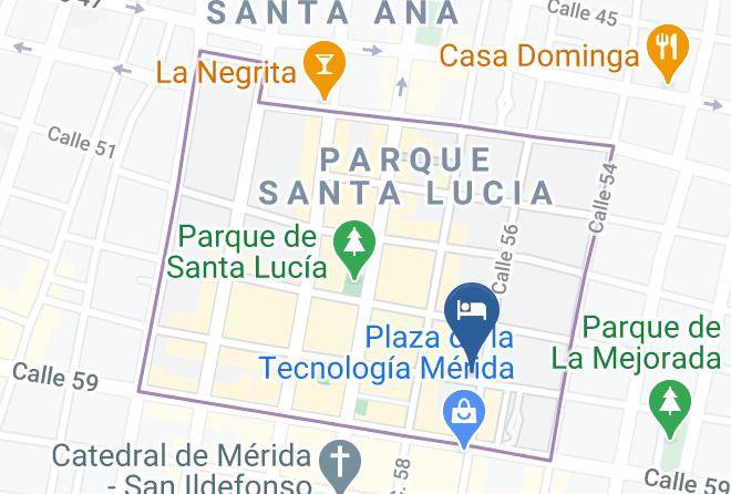 Merida - Hotel Mucuy Maps