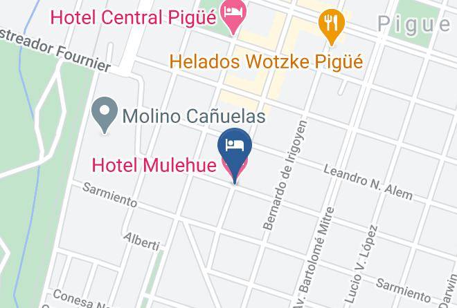 Saavedra - Hotel Mulehue Maps