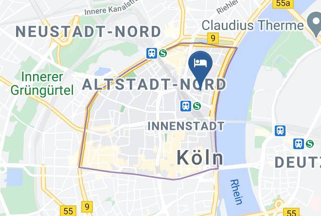 Cologne - Hotel Muller Koln Gbr Maps